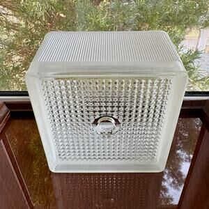 Vintage Art Deco Frosted Glass Ceiling Light Cover